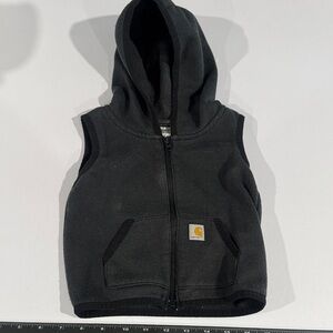 Carhartt Black/Charcoal Hooded Vest